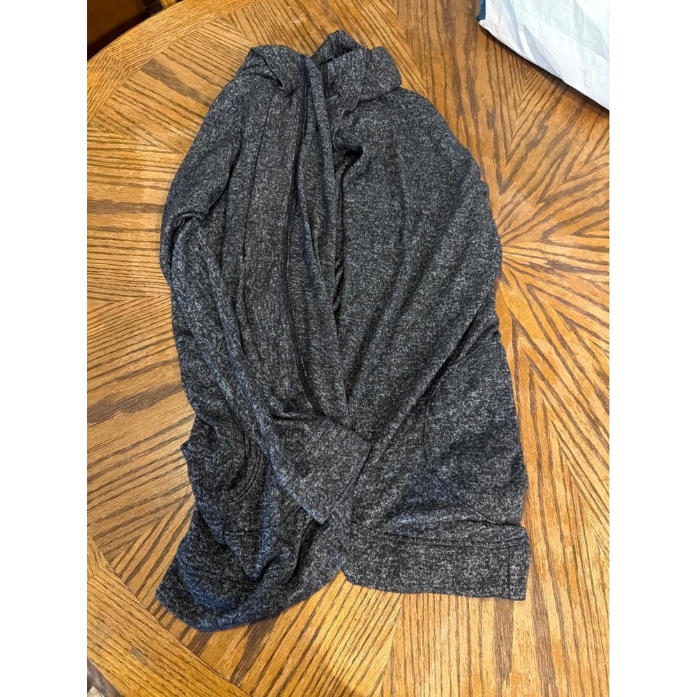 Abercrombie Kids Girls Charcoal Grey Marled Open Front Cardigan Sweater 15/16